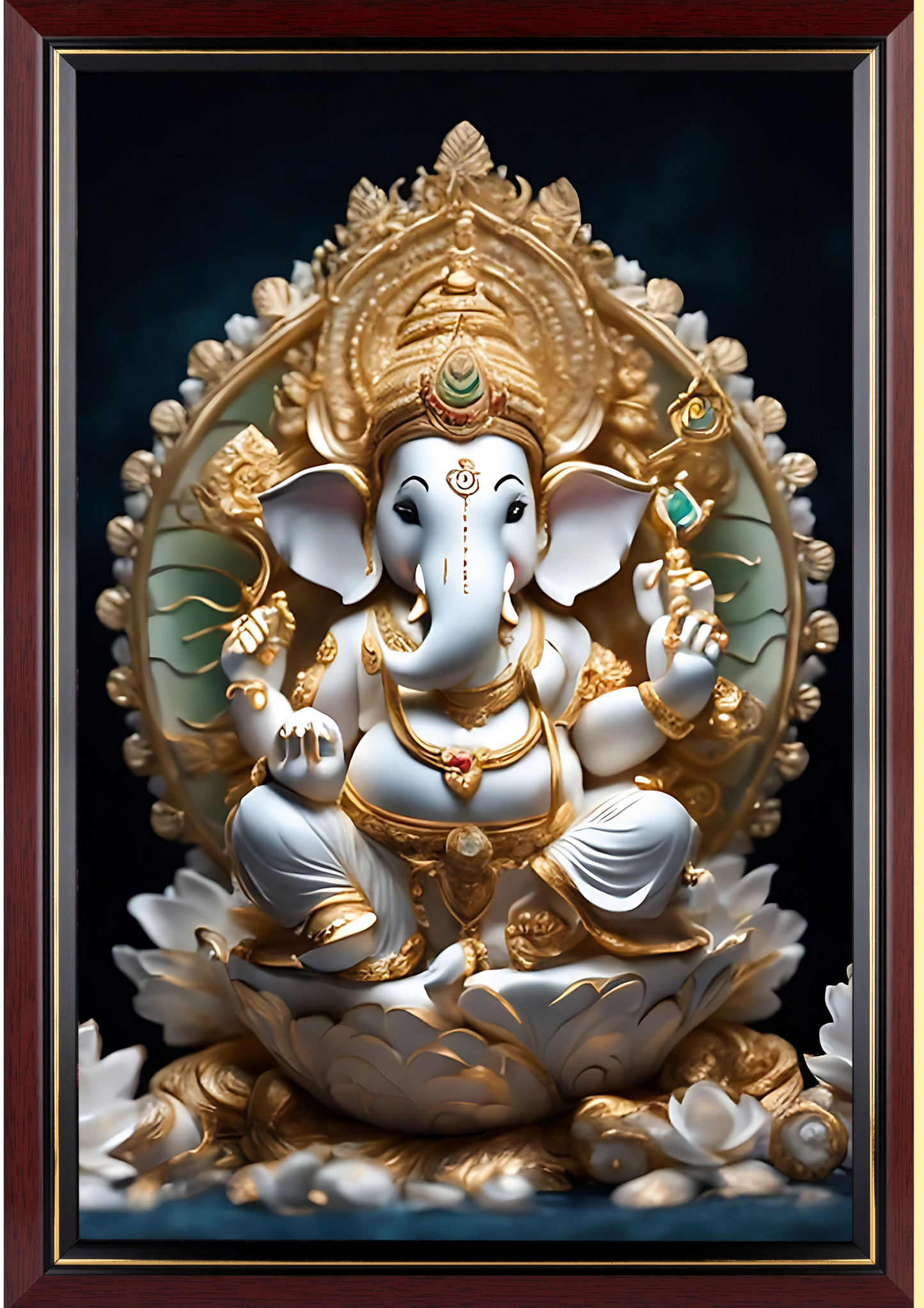 LORD GANESHA FRAMED PHOTO