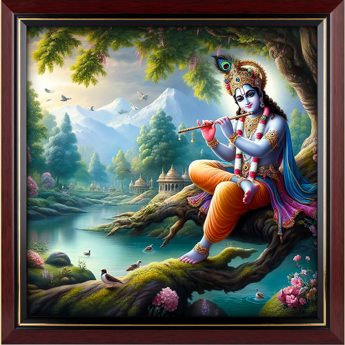 LORD KRISHNA FRAMED PHOTO